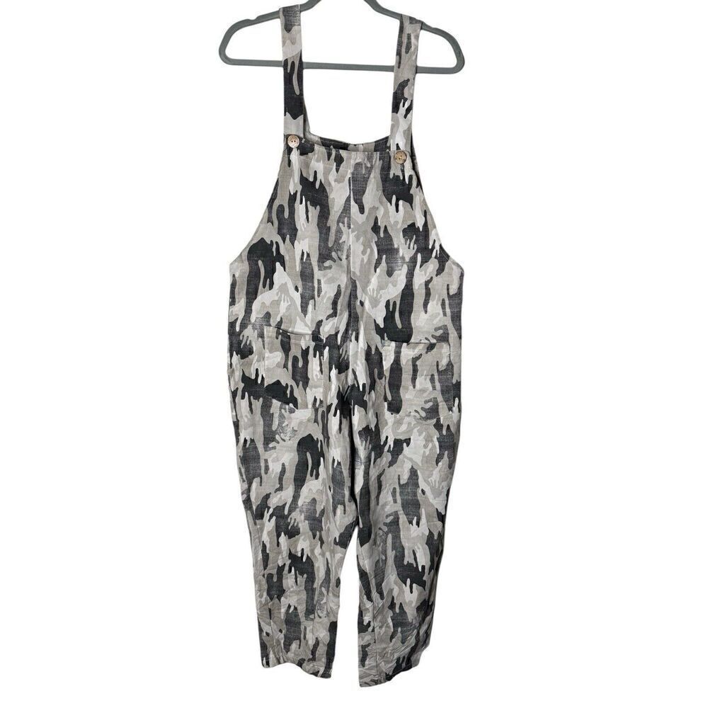 Vintage L’AVIE Made In Italy Stretch Camo Jumpsuit Overalls Rare! L XL